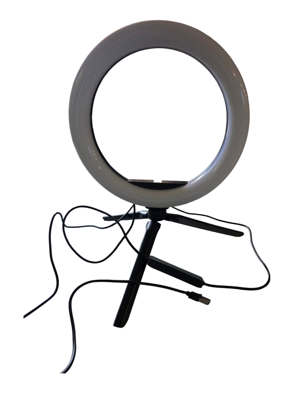 Black 10" Ring Light with Tripod for Tablets & Accessories